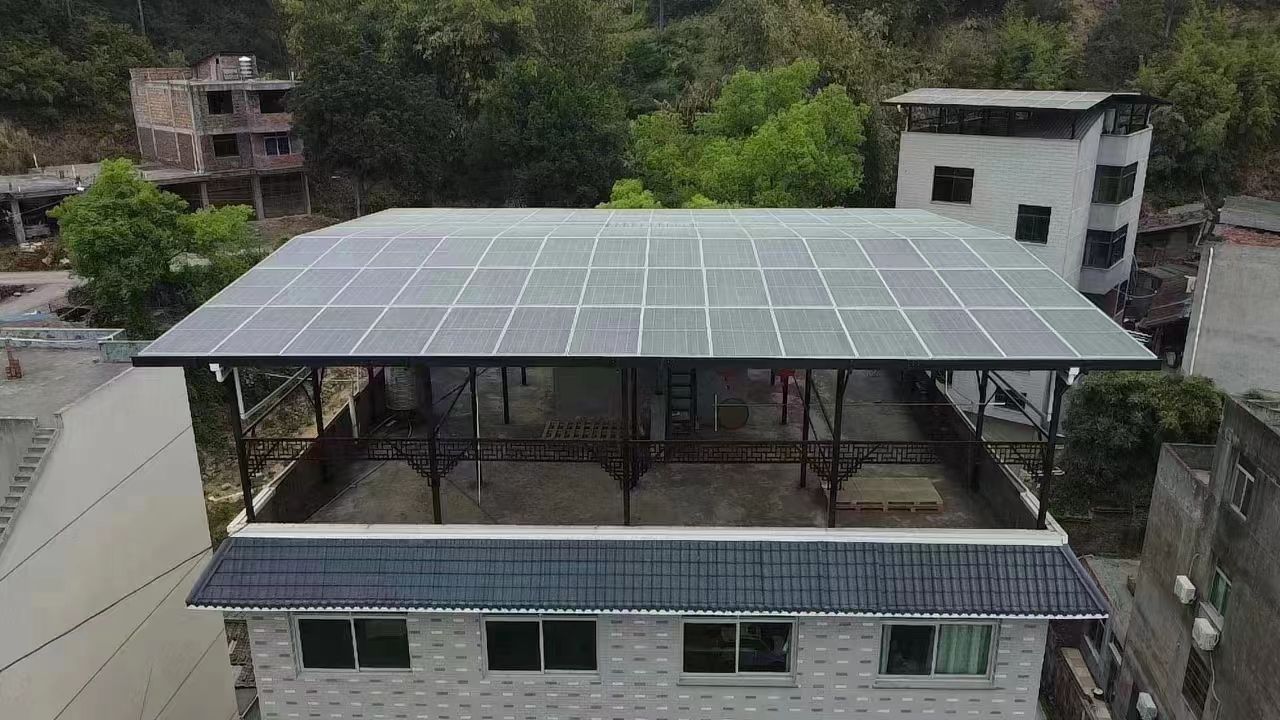 武汉15kw+10kwh自建别墅家庭光伏储能系统